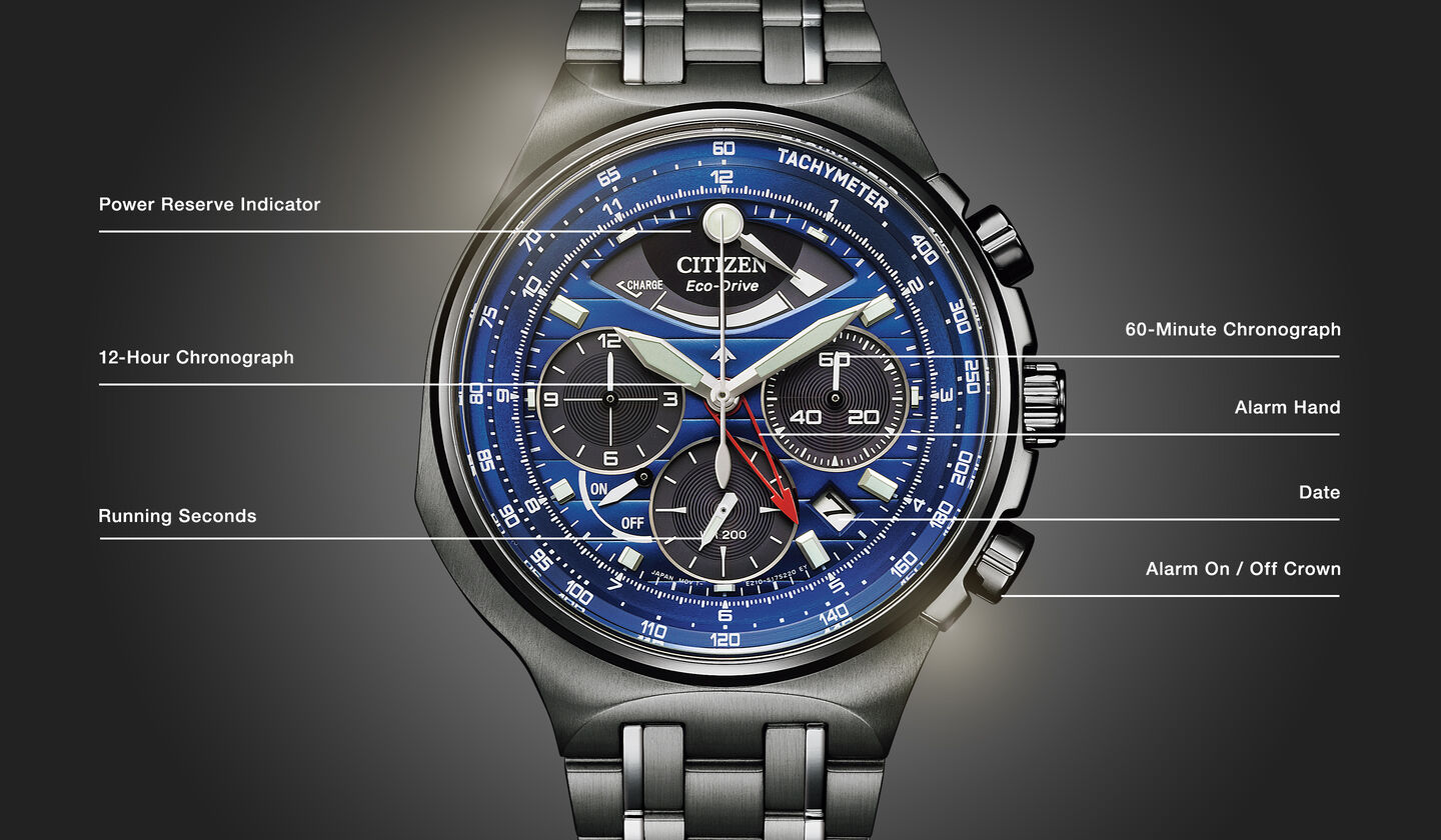 Watch diagram showing features of Caliber 2100 model AV0097-51L Watch diagram showing features of Caliber 2100 model AV0097-51L