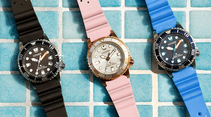 Shop Women's Promaster watches. Banner image featuring model EO2023-00A, EO2020-08E, EO2028-06L.