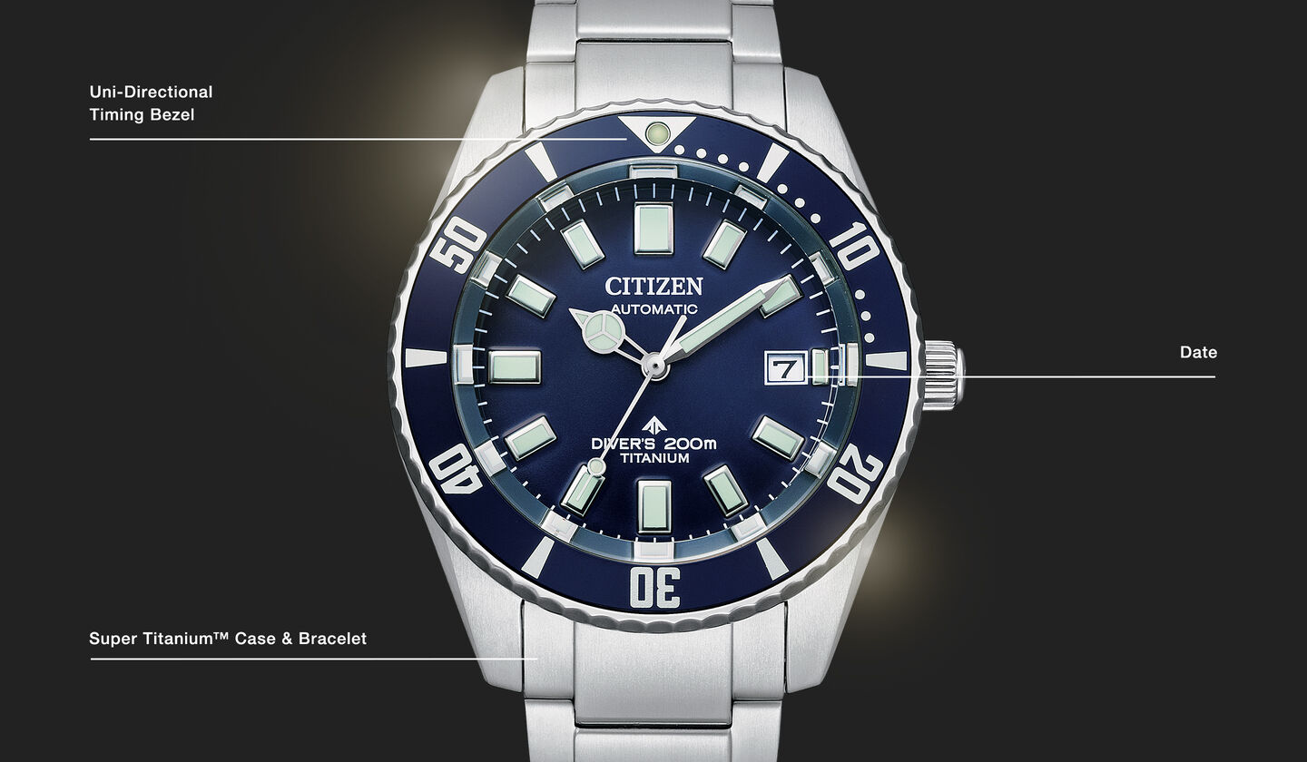 Watch diagram showing features of Men's Promaster Fujitsubo model NB6021-68L Watch diagram showing features of Men's Promaster Fujitsubo model NB6021-68L