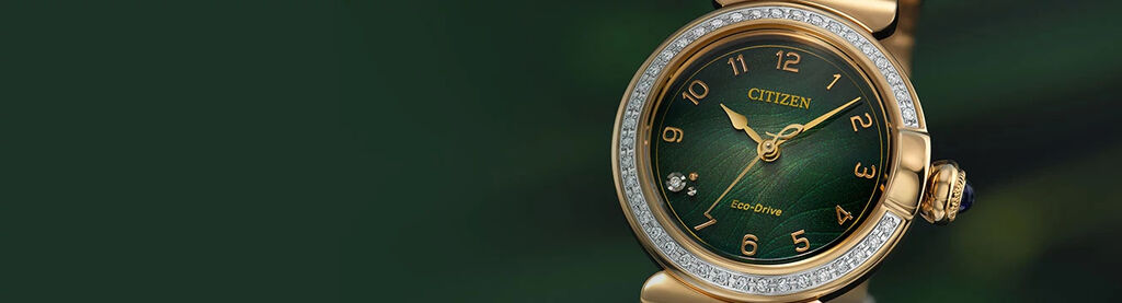 Women's Diamond watches, featuring Citizen L Mae watch model EM1123-62X