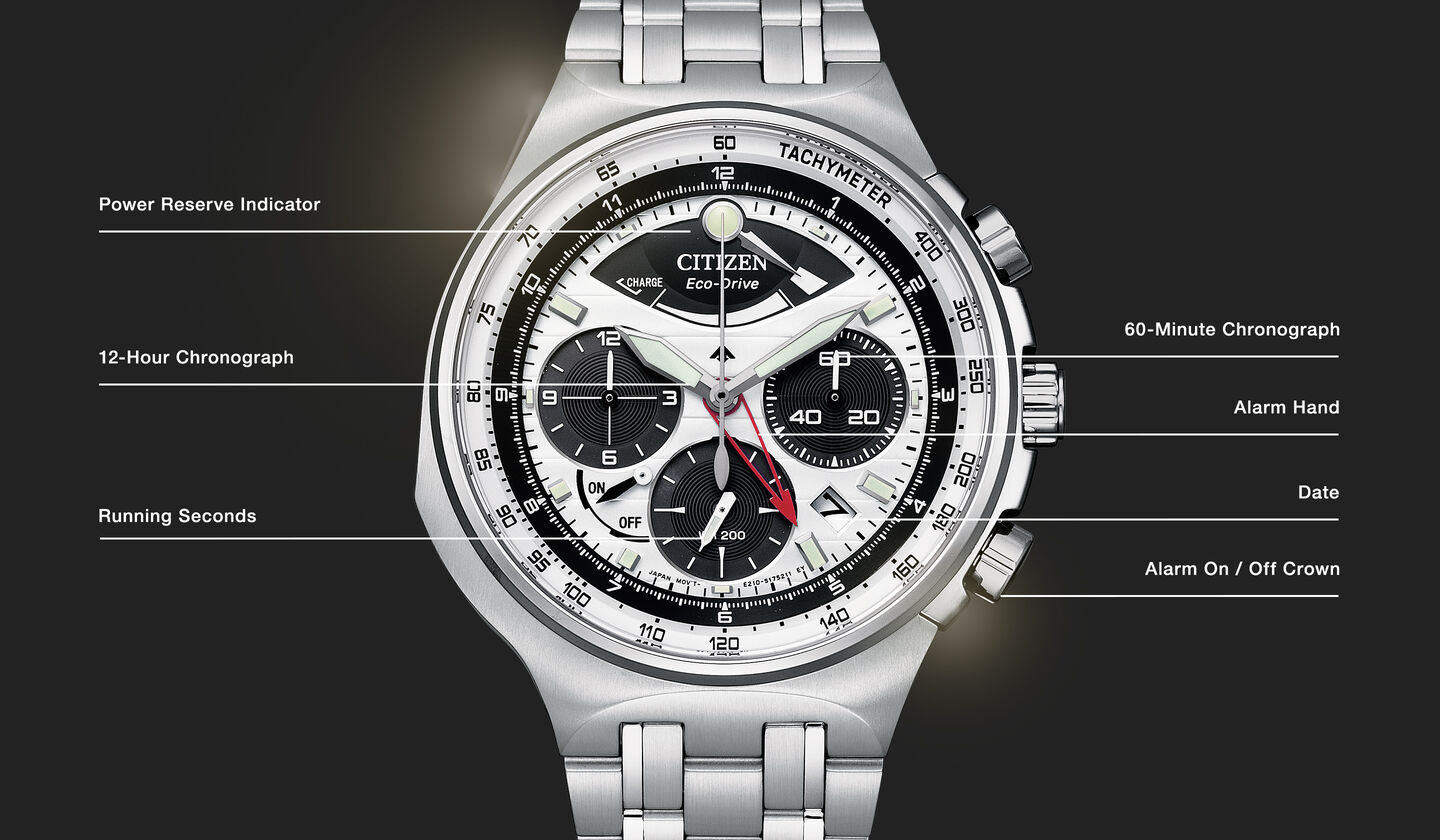 Watch diagram showing features of Caliber 2100 model AV0090-50A Watch diagram showing features of Caliber 2100 model AV0090-50A